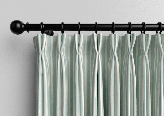 Vintage Stripe, Aqua - Made to Measure Curtains - Image 10